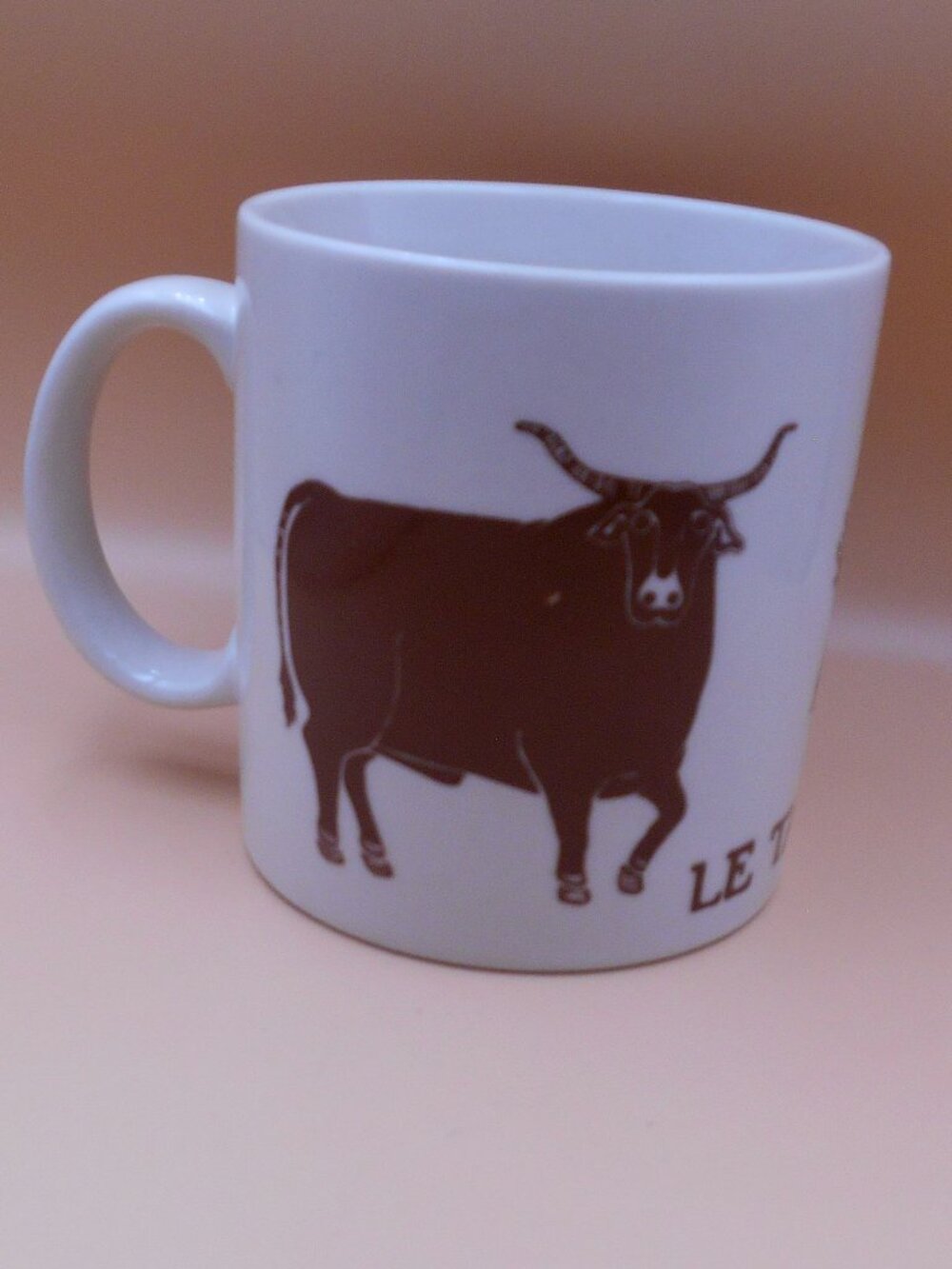 VINTAGE 1970'S TAYLOR & NG LE TAUREAU COFFEE CUP MUG BULL DESIGN WESTERN JAPAN